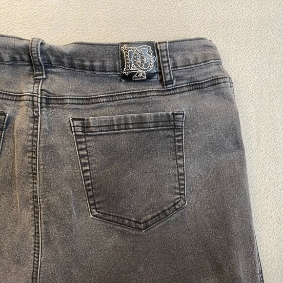 Diana Gillman Womans Jeans 14 Mid-Rise Slim Fit Embellished Pocket Detail - Picture 16 of 16